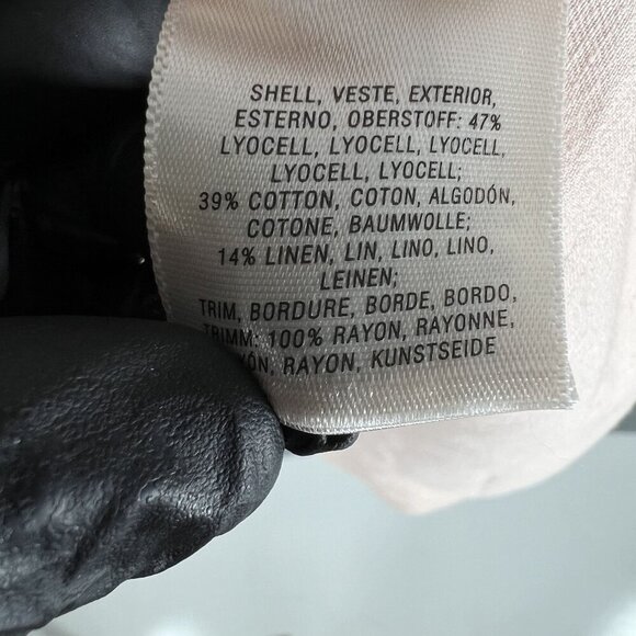 Anthropology Maeve XS Camillia Blush Dropwaist HiLow Dress Linen Blend Lagenlook - Picture 14 of 16